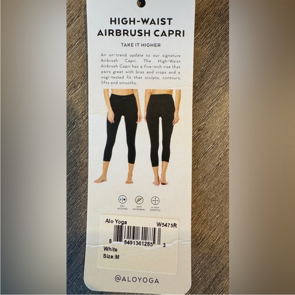 ALO Yoga Crisp White High-Waist Leggings - Picture 3 of 7